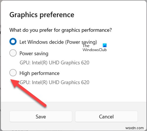 Windows11/10のアプリごとに異なるGPUを選択する方法 