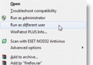 Windows11/10で別のユーザーとして実行する方法 