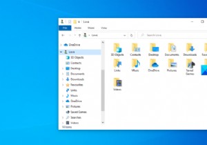 Windows 10のエクスプローラー ナビゲーションウィンドウにユーザーフォルダーを追加する方法