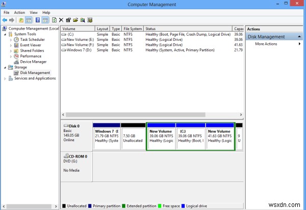 Windows 11/10のディスクの管理ツールを使用して、新しいパーティションの作成、サイズ変更、パーティションの拡張 