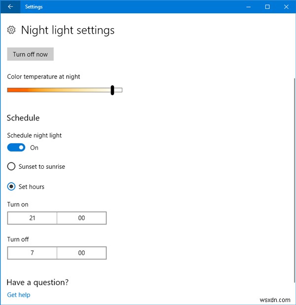 Windows 11/10でブルーライトフィルタリングを有効にするか、ナイトライトをオンまたはオフにします 