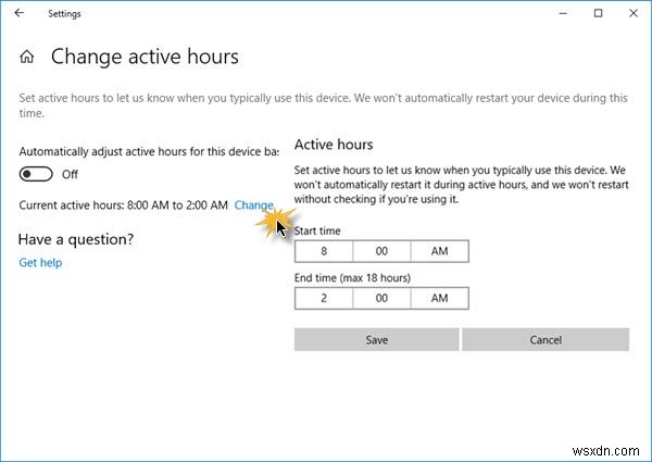 Windows11/10でアクティブ時間を構成して使用する方法 