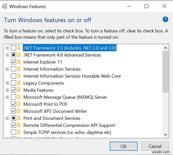 Windowsのオプション機能の説明– Windows 11/10 