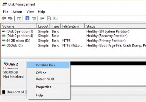 Windows 11/10でディスクが「不明(未初期化)」と表示され初期化できないときの対処法