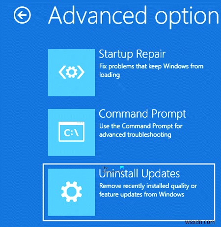 Windows11/10で最新の品質更新または機能更新をアンインストールする方法 