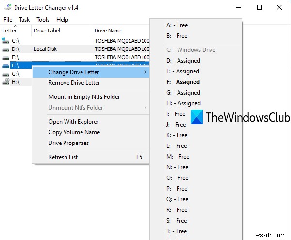 Windows11/10でドライブ文字を変更する方法 