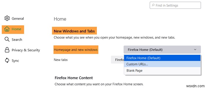 Chrome、Firefox、Edge、Operaブラウザでホームページを変更する方法 