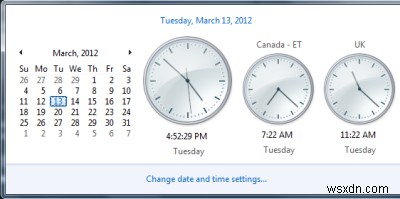 Windows11/10のタスクバーに複数の時計を表示する方法 