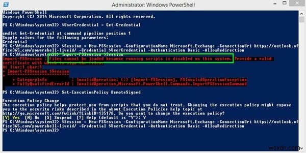 PowerShell：このシステムでは実行中のスクリプトが無効になっているため、ファイルを読み込めません 
