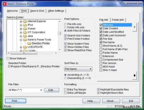 Windows11/10でフォルダ内のファイルのリストを印刷する方法 
