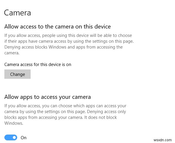 ラップトップカメラまたはWebカメラがWindows11/10で機能しない 