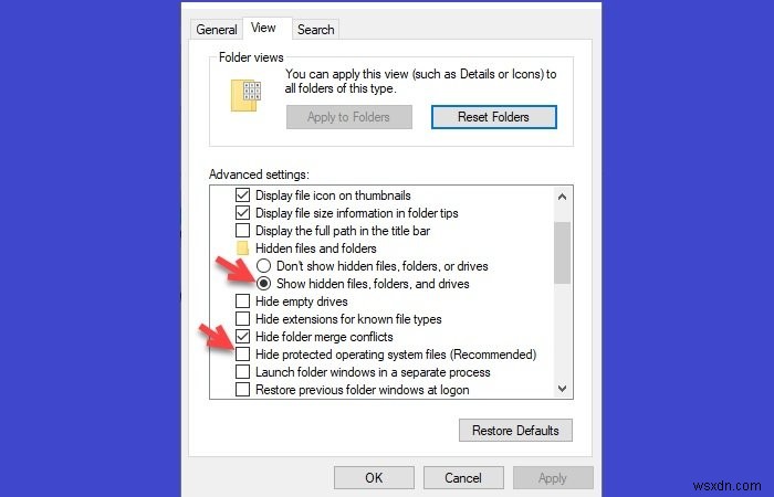 Windows11/10のごみ箱に表示されない削除されたファイル 