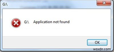 Windows11/10でアプリケーションが見つからないというエラー 