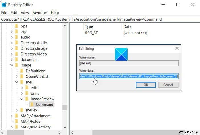 Windows11/10のコンテキストメニューに画像プレビューがありません 
