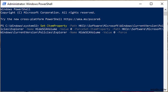 WindowsPowerShellを使用してレジストリ値を変更する方法 