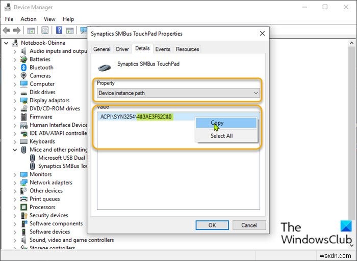 Windows11/10のデュアルブートセットアップでMacトラックパッドのスクロール方向を変更する方法 