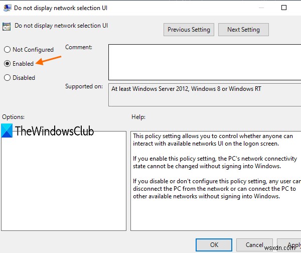 Windows10のサインイン画面とロック画面でネットワークアイコンを表示または非表示にします 