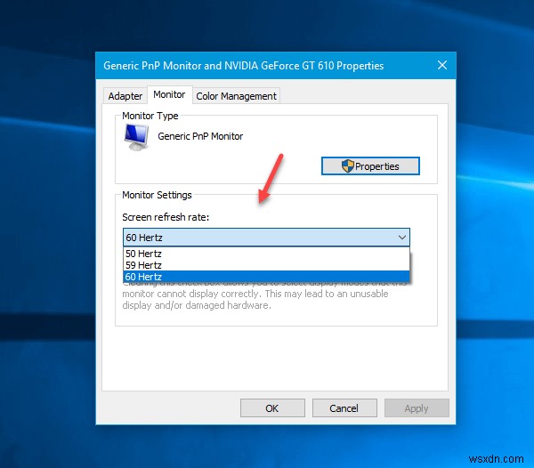 Windows11/10でモニターのリフレッシュレートを変更する方法 