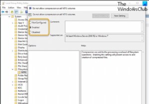 WindowsでNTFSファイル圧縮を有効または無効にする方法“ / 10 