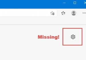 MicrosoftEdgeに新しいタブカスタマイズオプションがありません 