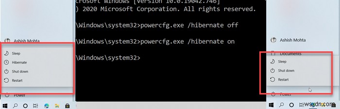 Windows11/10でPowerCFGコマンドラインを使用して休止状態を有効または無効にする方法 
