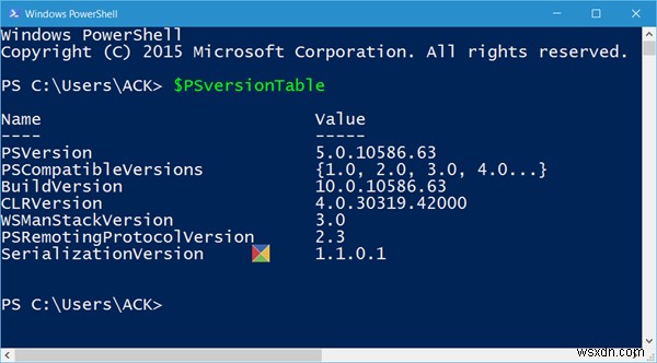 Windows11/10でPowerShellのバージョンを確認する方法 