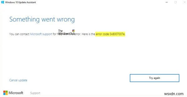 Windows 11/10のエラーコード0x8007007Eを修正– Windows Update、Outlookまたはプリンター 