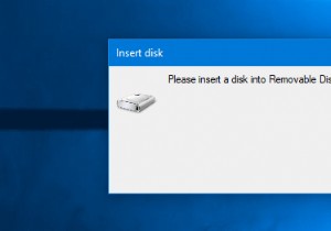 Windows11/10のリムーバブルディスクエラーにディスクを挿入してください 