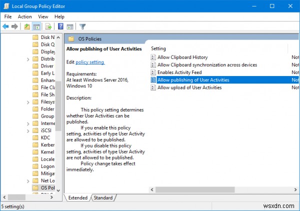 Windows11/10でアクティビティ履歴を永続的に無効にする方法 