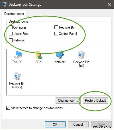 デスクトップショートカットがWindows11/10PCで失われる 