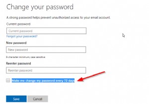 Microsoftアカウントとローカルアカウントのパスワードの有効期限を設定する 