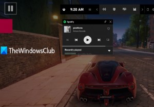 WindowszpcのXboxゲームバーを介してPCゲームでSpotifyを使用する方法 