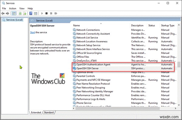 Windows11/10にOpenSSHクライアントとサーバーをインストールして構成します 