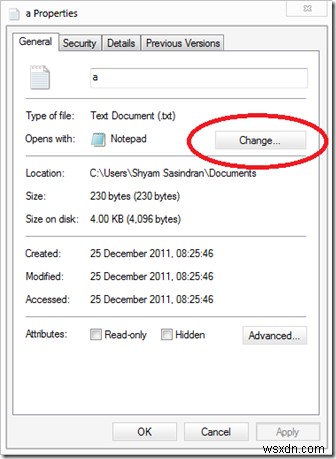 Windows11/10でデフォルトのプログラム拡張子を変更できません 