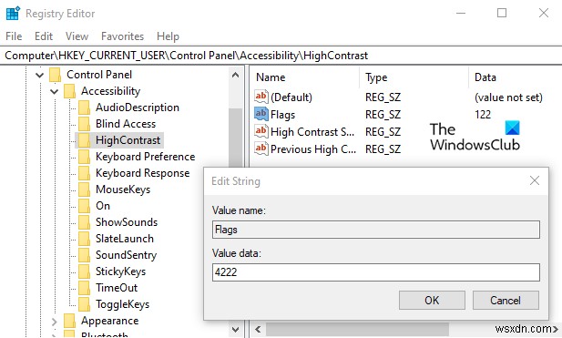 Windows11/10でハイコントラストの警告メッセージとサウンドを有効または無効にする 