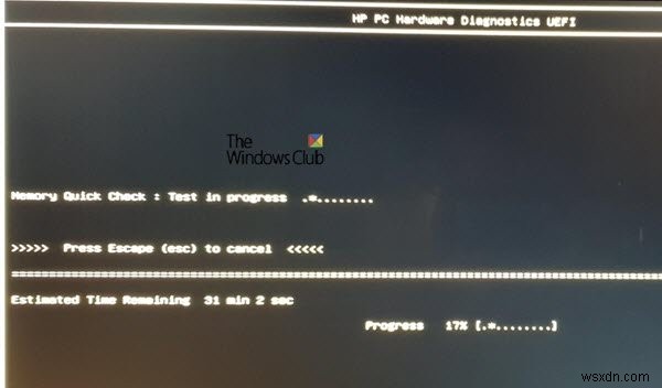 Windows11/10でのHPPCハードウェア診断UEFIの使用 