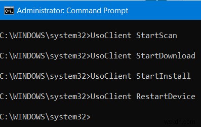 Windows11/10でコマンドラインからWindowsUpdateを実行する方法 