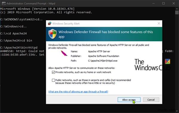 Windows11/10にApacheをインストールする方法 