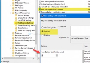 Windows11/10のレジストリまたはグループポリシーエディターを使用してバッテリー通知設定を管理する 