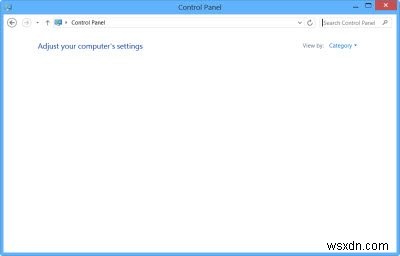 Windows11/10のコントロールパネルまたはシステムの復元ウィンドウが空白 
