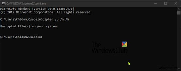 Windows 11/10でEFS暗号化、圧縮されたファイルとフォルダーを検索して一覧表示します 