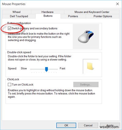 マウスを左クリックすると、Windows11/10のコンテキストメニューが表示されます 