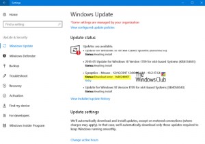 WindowsUpdateのダウンロードまたはインストール中にエラー0x80240017 