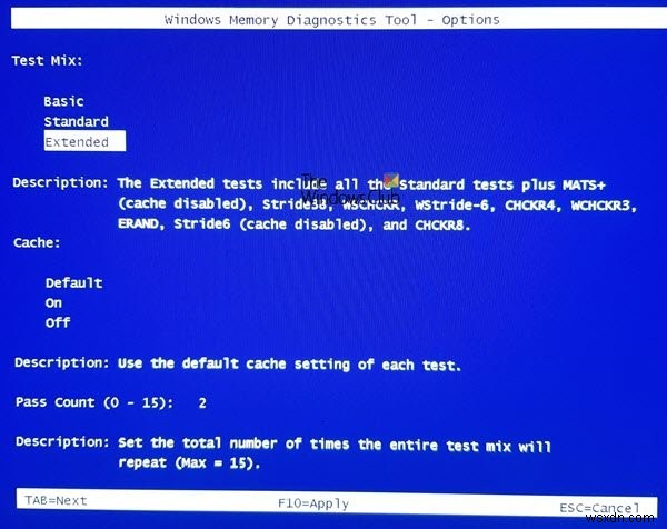 Windows11/10でWindowsメモリ診断ツールを実行する方法 