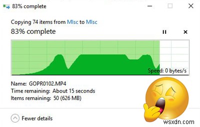 Windows11/10での遅いファイルコピー速度を修正 
