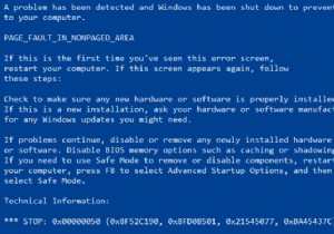 PAGE_FAULT_IN_NONPAGED_AREA（0x00000050）ブルースクリーンエラーの原因と解決方法