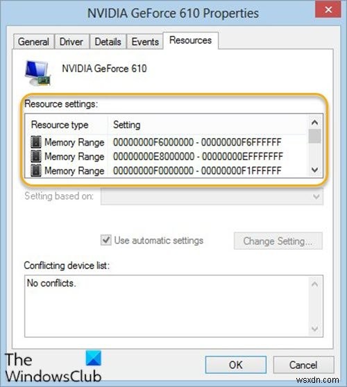 Windowsは、このデバイスが使用するすべてのリソースを識別できません（コード16）Windows10のエラー 
