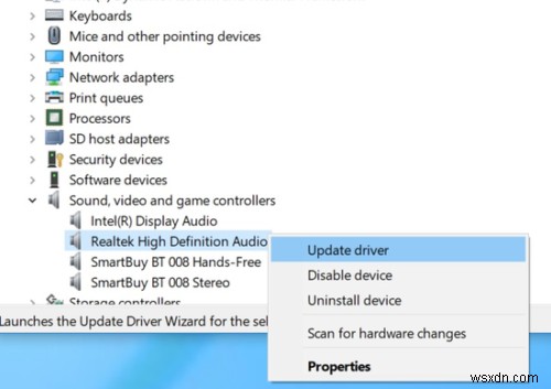ハイデフィニションオーディオデバイスには、Windows10でドライバーの問題があります 