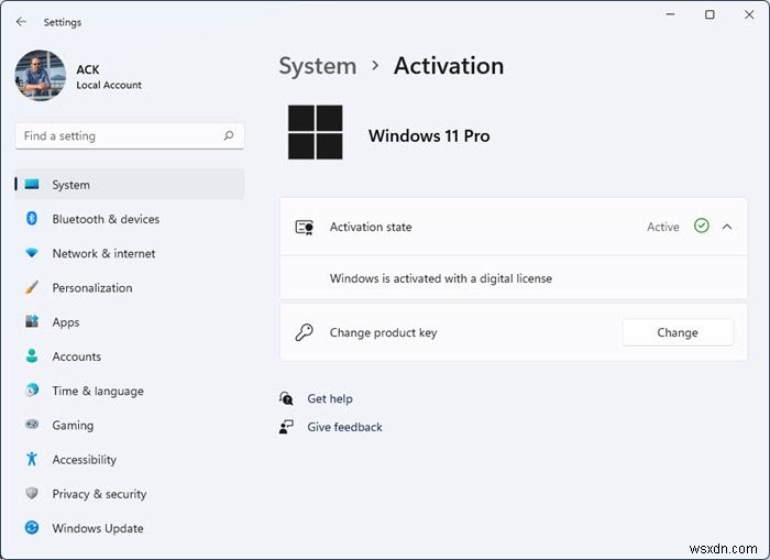 Windows11/10でのデジタルエンタイトルメントとプロダクトキーのアクティベーション方法 