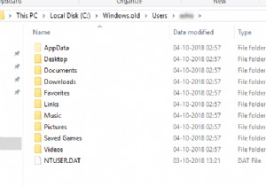 Windows11/10の機能更新後に削除されたユーザーデータフォルダを回復する方法 